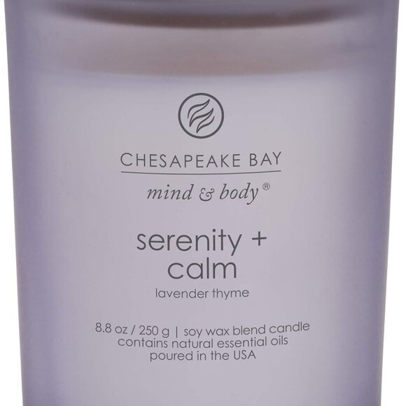 Other - Medium Jar Scented Candle, Serenity + Calm Lavender Thyme, Home Décor, Orange, G